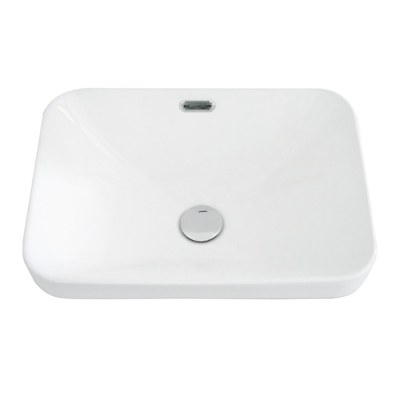 Lavabo vasque rectangulaire en céramique