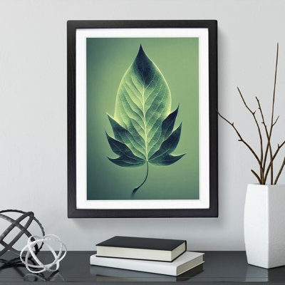 Single Plant Leaf No.1 - Framed Print