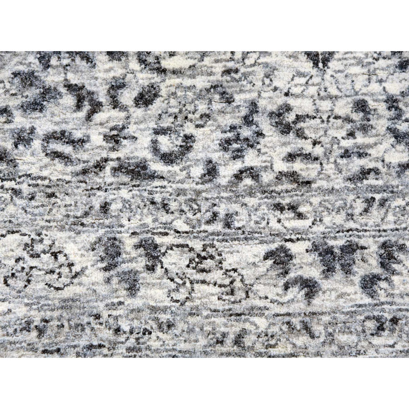 Tapis blanc en laine noué à la main 14 pi x 14 pi de style dynastie mamelouke F2B16459E6CD456D95FE3AC190B4D6B5