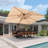 Epling 156'' x 120'' Rectangular Cantilever Umbrella with Crank Lift , Counter Weights Included-57504010