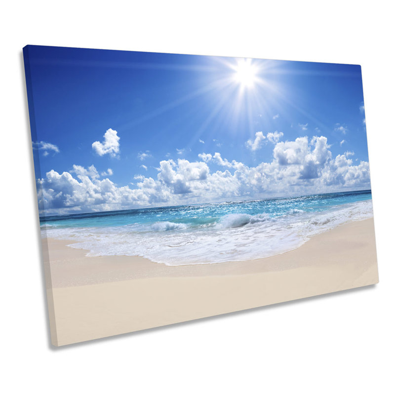 Sunset Beach Paradise - Wrapped Canvas Print, 81.3cm H x 121.9cm W