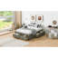 Lit plateforme double avec 6 tiroirs de rangement, gris antique-1809958635-1809958634