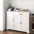 Bayview 33” Kitchen Pantry with 3 Doors, 1 Drawer, Refrigerator-Style Doors, Adjustable Shelves, Standalone Storage Cabinet, Solid and Engineered Wood, Multiple Finish Options-1439400652