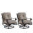 Bayshore Swivel Aluminum Outdoor Lounge Chair
