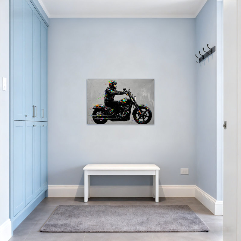 Impression sur toile Fashion Rider, H 12 po x l 18 po