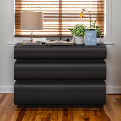 Modern 6 Drawer Dresser For Bedroom