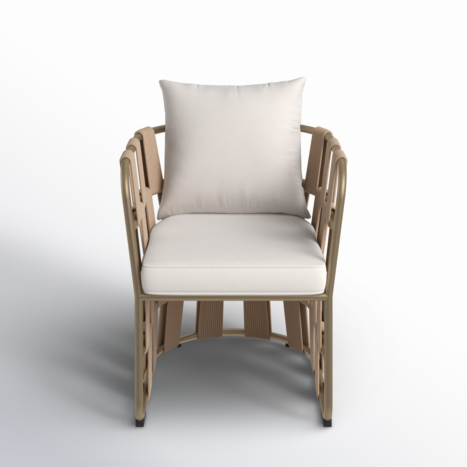 Venetta Premium All-Weather Wicker Outdoor Dining Armchair with Cushion