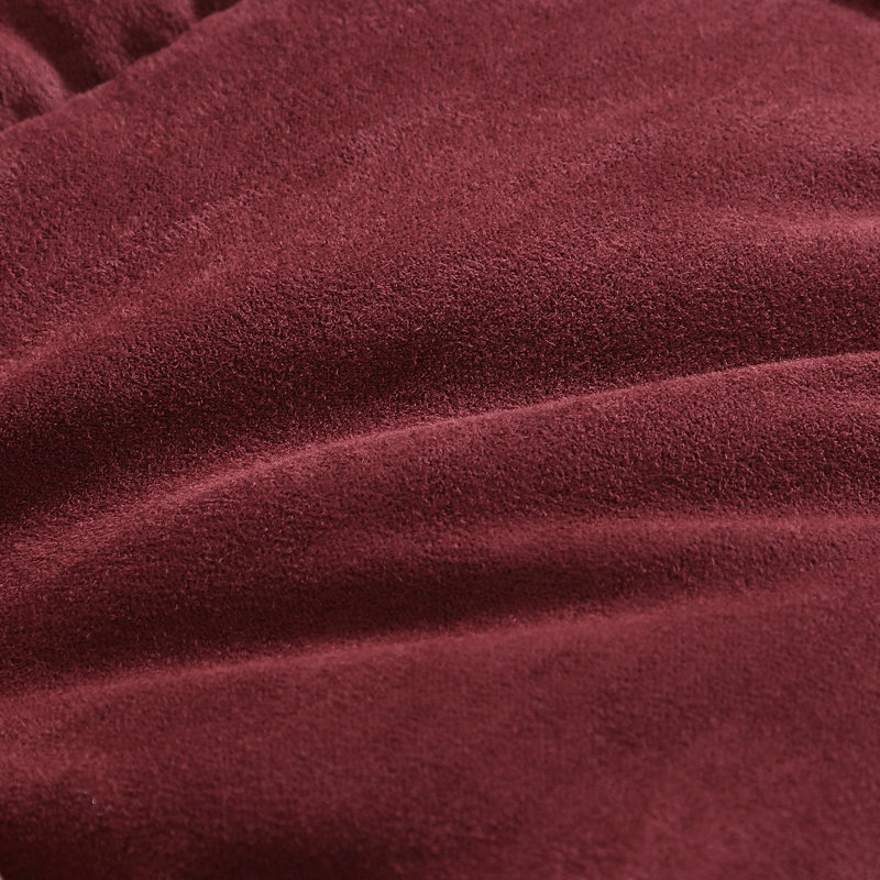 Eddie Bauer Reversible Microsuede Comforter Set, Full/Queen Comforter + 2 Shams, Deep Red