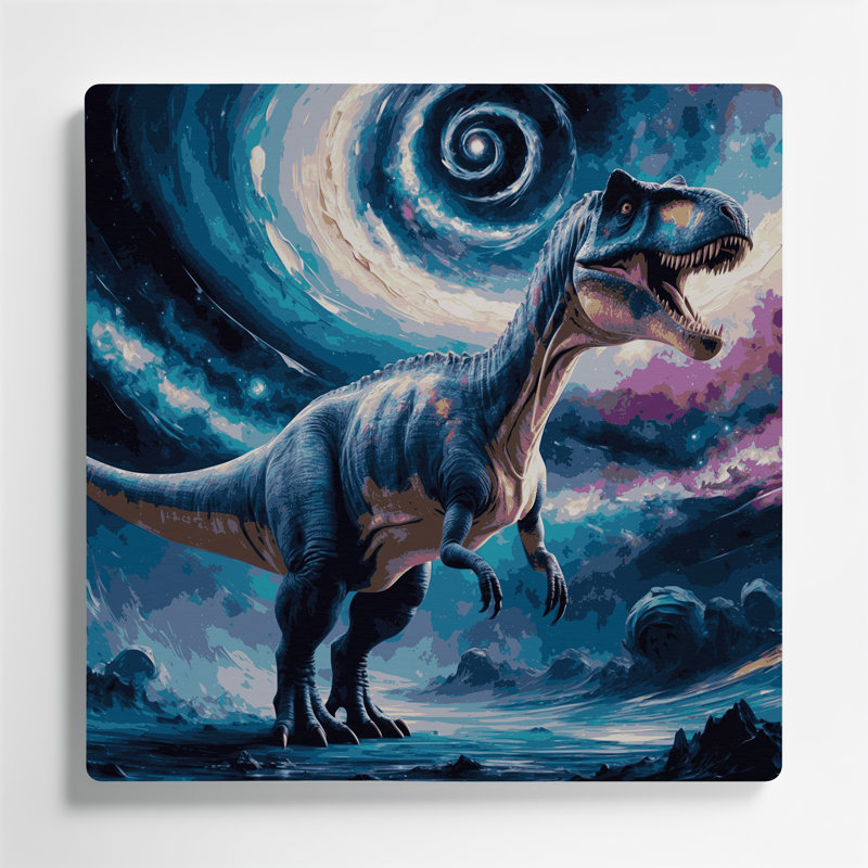 Dinosaur Supersaurus Gray Metal Wall Art, 8" H x 8" W
