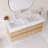 48" Wall-Mounted  Bathroom Vanity With White Solid Surface Basin-1649861553