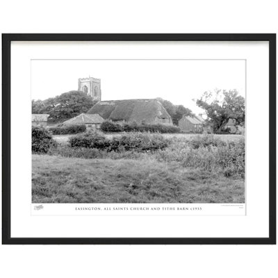 Easington, All Saints Church And Tithe Barn C1955 by Francis Frith - Single Picture Frame Print