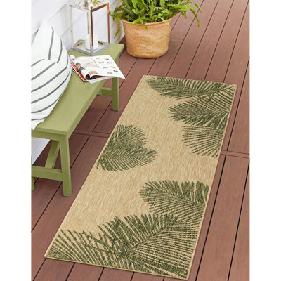Tapis floral intérieur / extérieur Ashwin