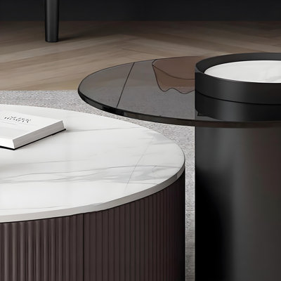 Table basse ronde Minimalist Light Luxury