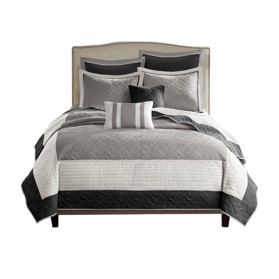 Ensemble de courtepointe en polyester Colby