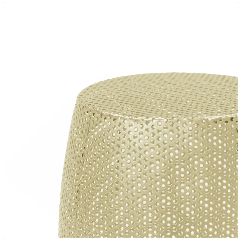 Round Metal Hollow Side Table