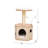 PetPals 28" Cat Tree with Condo and Scratching Post