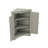 Triangular Corner Cabinet With Adjustable Shelves And Stylish Doors-1207575011