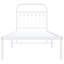 Vidaxl Bed Frame with Metal Headboard-101310397-101310379