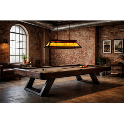Broyles 4 - Light Pool Table Geometric Pendant By RAM Game Room