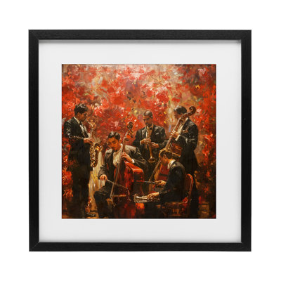 Reproduction sous verre Play More Jazz Performance, par Marta Wiley