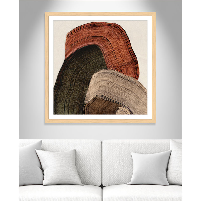 «Folded Earth I» par Casa Fine Arts, Imprimé mat, 42.5'' W x 42.5'' H, Naturel