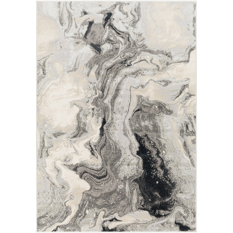 Abstract Indoor Rug, Rectangle 8'10" x 12'