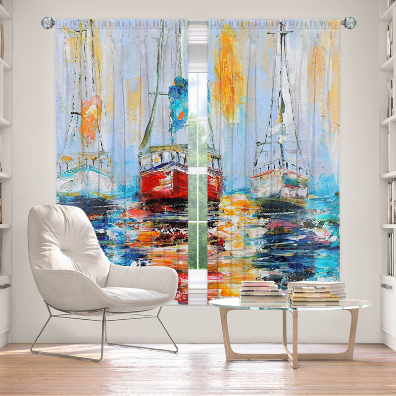 Eimmy Room Darkening Curtain Pair, 40" W x 82" L