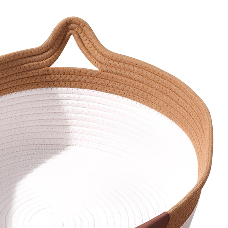 Panier pour animaux de compagnie pour chats, lit pour chat avec queue de jouet, lit pour chat multifonctionnel