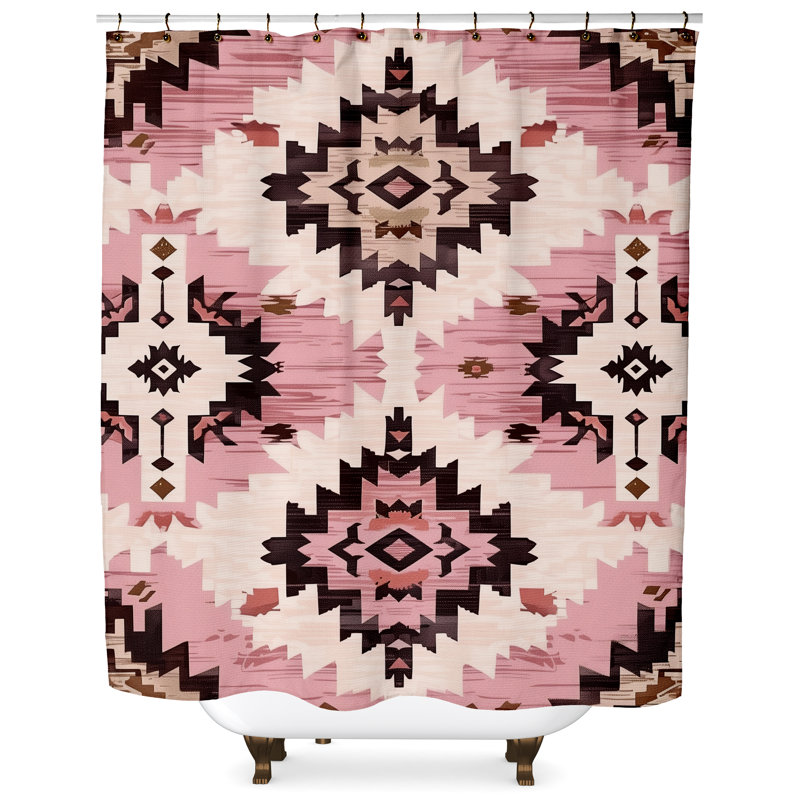 Tita Ikat Shower Curtain, 74" H x 71" W