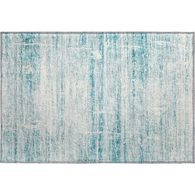 Premium Machine Washable Gerardo Teal Rug