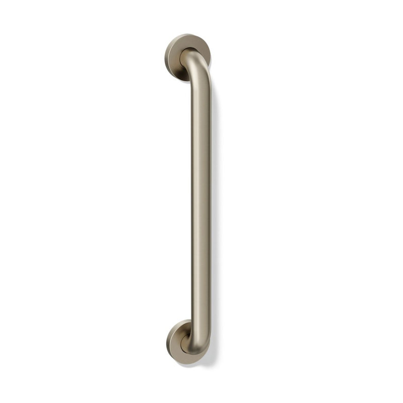 Contemporary Grab Bar, 18"W, Brushed Stainless