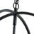 4-Light matte black adjustable iron pendant lamp