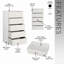 Commode 5 tiroirs avec tiroirs en tissu-32328367