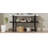 Retro Elegant Console Table with Marble-Effect Top-874244631