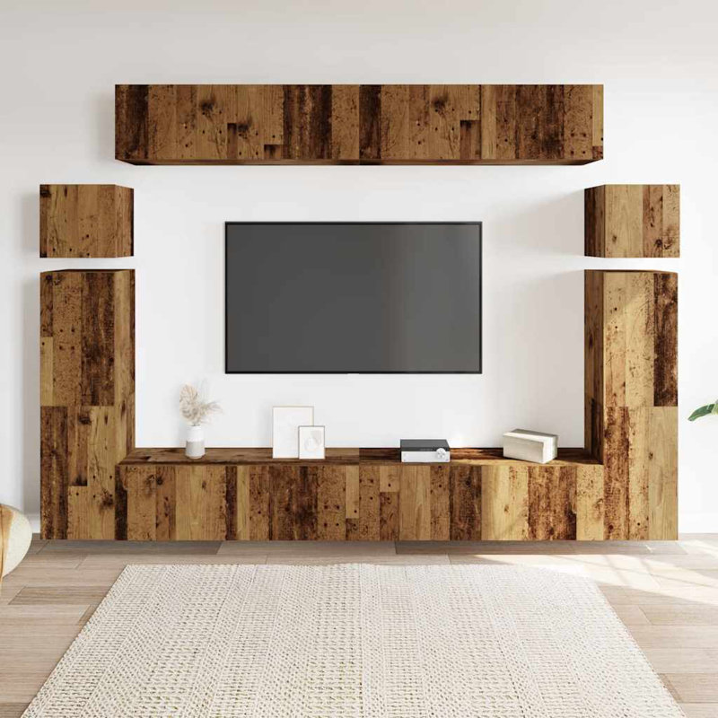 Arcene Unfinished Entertainment Center for TVs up to 24", Old Wood