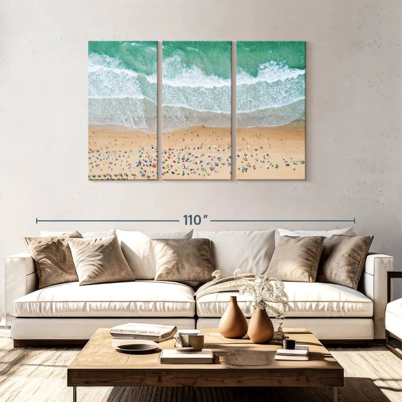 Plage aérienne Gillard, H 48 po x l 74 po