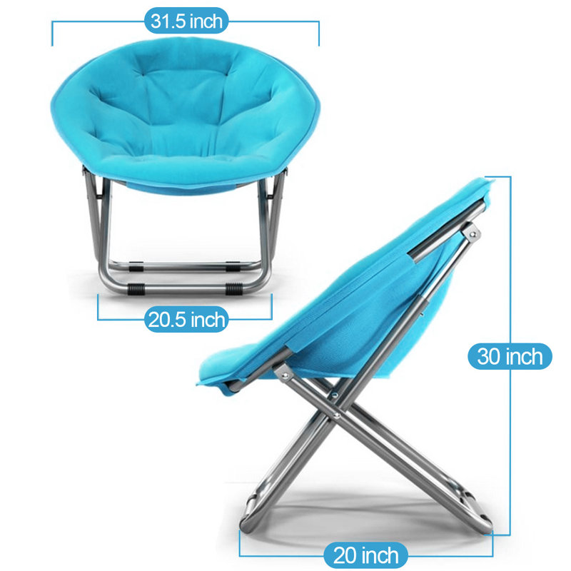Chaise de camping pliable, Bleu