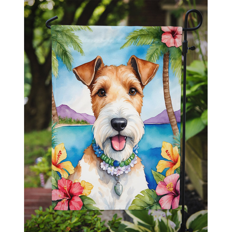 Drapeau de jardin en polyester double face H 15,5 po x l 11,25 po
