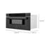 ZLINE 30 in. 1.6 cu ft. Convection Microwave Oven in Steel with Speed and Sensor Cooking-68125849
