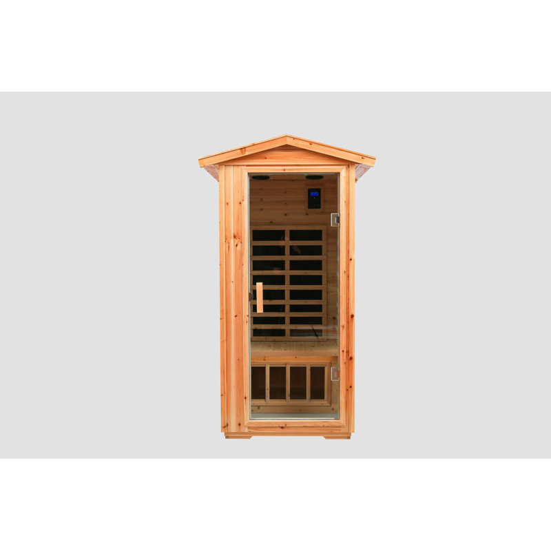 Beyong 1 - Person Bluetooth Compatible FAR Infrared Sauna in Old Fir