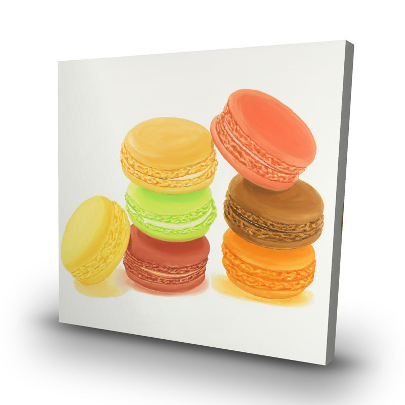 Delicious macaroons - 32"x32" art on canvas