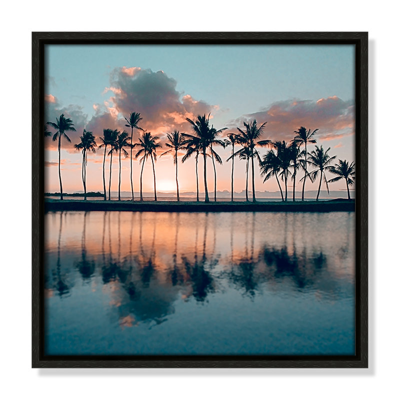 «Big Island Palms» par Danita Delimont, Espresso, H 13,5 po x l 13,5 po x P 2 po