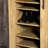 Mesh Door Accent Cabinet