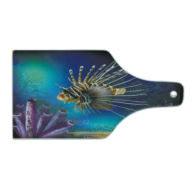 Planche à découper en verre trempé Ambesonne