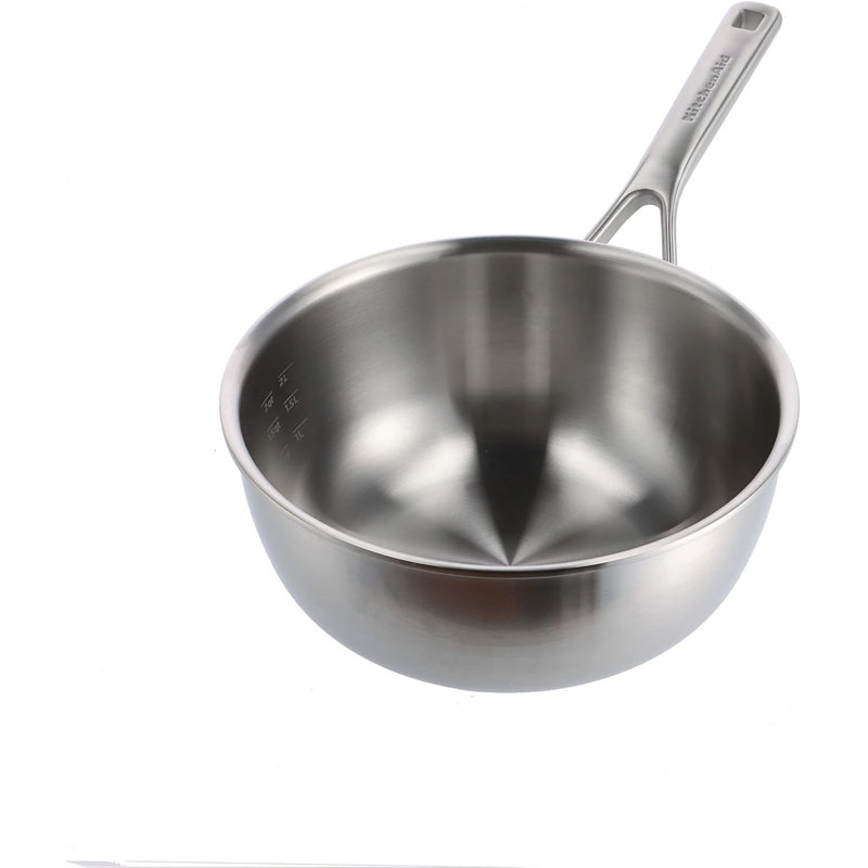 KitchenAid Multi-Ply Stainless Steel Chefs Pan, 22 cm