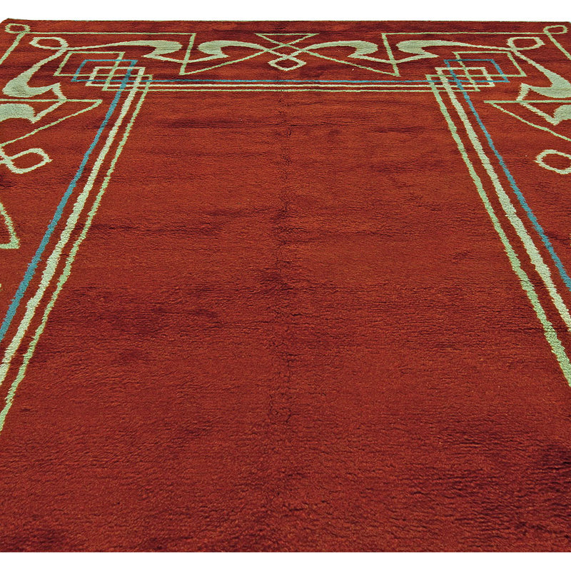 Vintage One-of-a-Kind Rectangle 8' X 11' Hand Knotted Area Rug