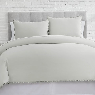 Ensemble de housse de couette en microfibre surdimensionné Pom Pom par Southshore Fine Linens