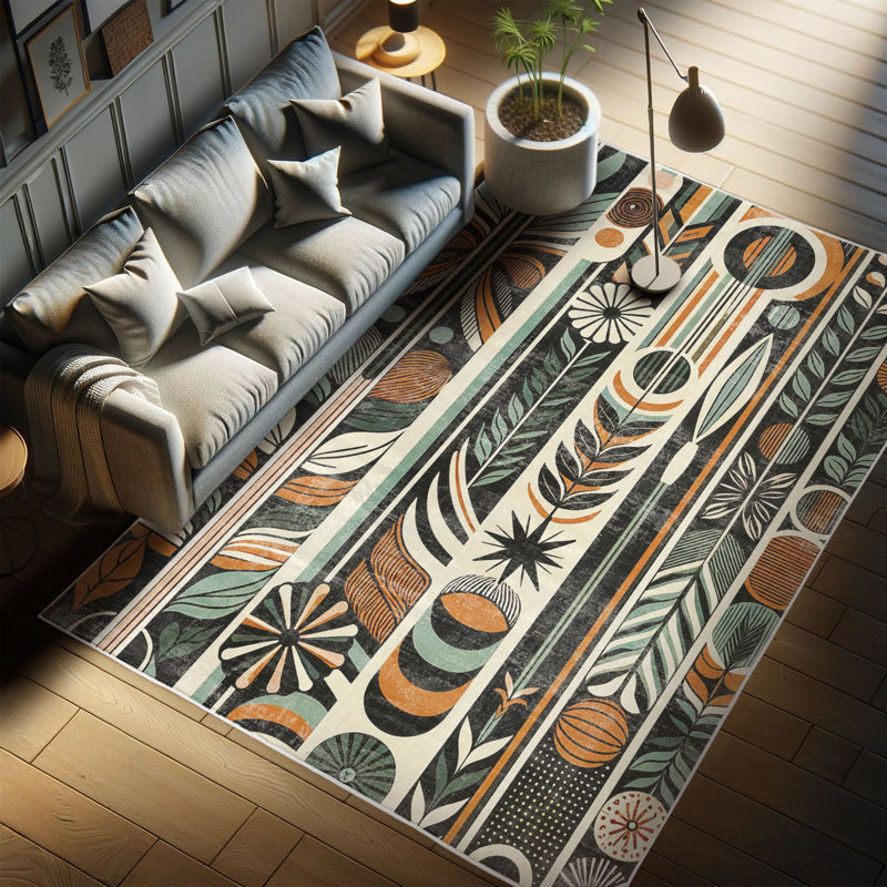 Machine Printed 152cm X 76cm Area Rug