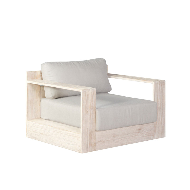 Chaise d'extérieur en teck Imperial Grove, Gris, Bois naturel, Pivot
