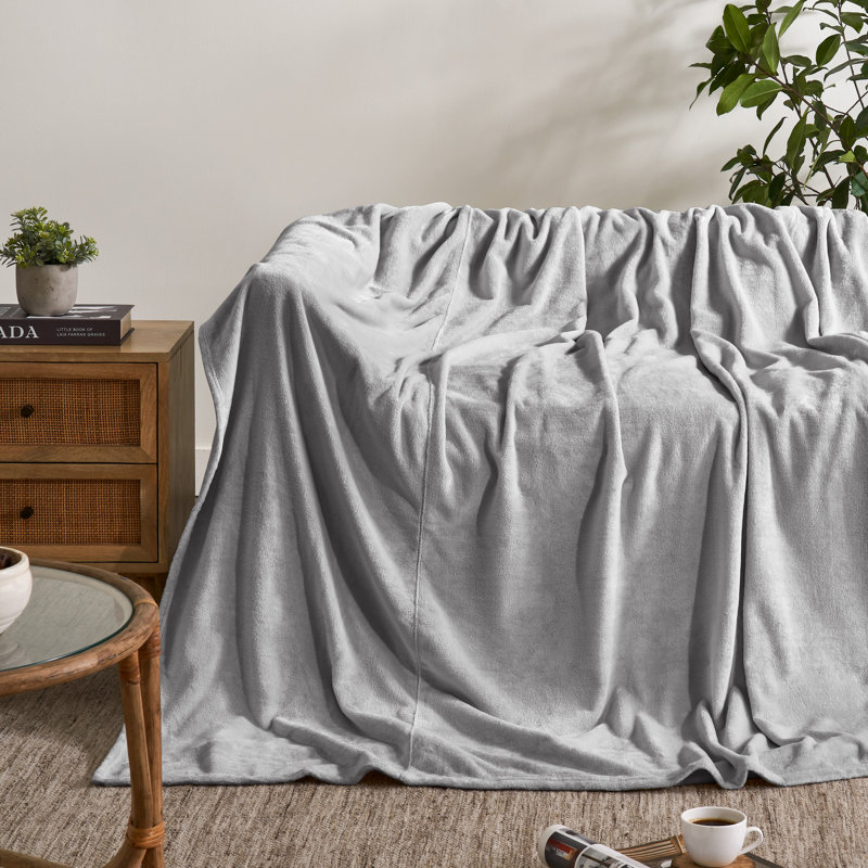 Couverture géante Microplush, Gris clair